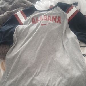 Nike Alabama Women's Short Sleeve Tee - Gray and Black